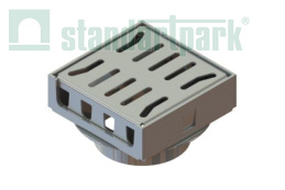 Трап водоотводной 150х150 из нержавеющей стали - Стандартпарк, рис. 4