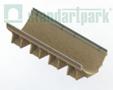 Лоток водоотводный CompoMax Drive DN300 H210-H510 V-образный с уклоном, рис. 1