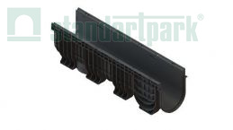 Лоток водоотводный пластиковый PolyMax Basic DN200 h300  - Стандартпарк, рис. 1