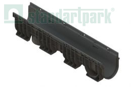 Купить Лоток водоотводный пластиковый PolyMax Basic DN150 h215 с высоким бортом по выгодной цене Лоток водоотводный пластиковый PolyMax Basic DN150 h215 с высоким бортом - Стандартпарк1
