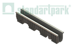 Лоток водоотводный пластиковый PolyMax Basic DN100 h200 - Стандартпарк, рис. 2