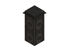Дождеприемный колодец сборный PolyMax Basic 500х500 с высоким бортом - Стандартпарк