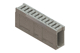 Блок монолитный водоотводный CompoMax полимербетонный ревизионный с решеткой полимербетонной DN150 h41 кл.С (комплект) - Стандартпарк, рис. 2