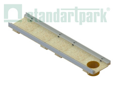 Лоток водоотводный мелкосидящий CompoMax Drive DN150 полимербетонный H60 кл.D,E, рис. 2