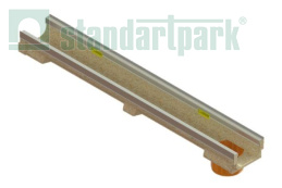 Купить Лоток водоотводный полимербетонный CompoMax Basic DN100 h80 по выгодной цене Лоток водоотводный полимербетонный CompoMax Basic DN100 h80 - Стандартпарк, рис. 2