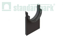 Купить Переходник PolyMax пластиковый для лотков водоотводных пластиковых 8020-М/8080-М по выгодной цене Переходник PolyMax пластиковый для лотков водоотводных пластиковых 8020-М/8080-М - Стандартпарк, рис. 1