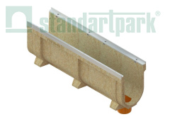 Лоток водоотводный CompoMax Drive полимербетонный усиленный DN200 H360, рис. 2