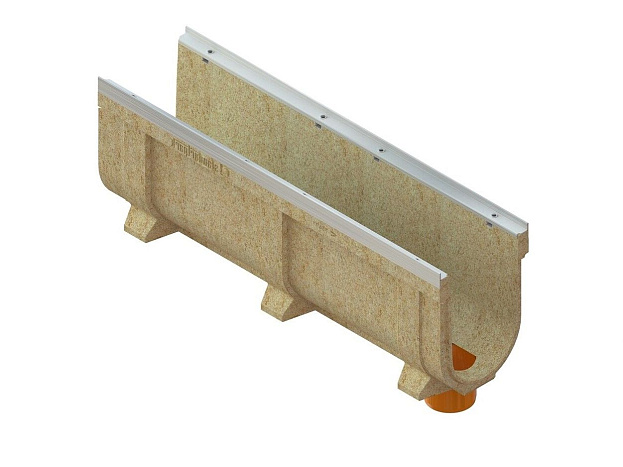 Лоток водоотводный CompoMax Drive полимербетонный усиленный DN200 H360, рис. 2