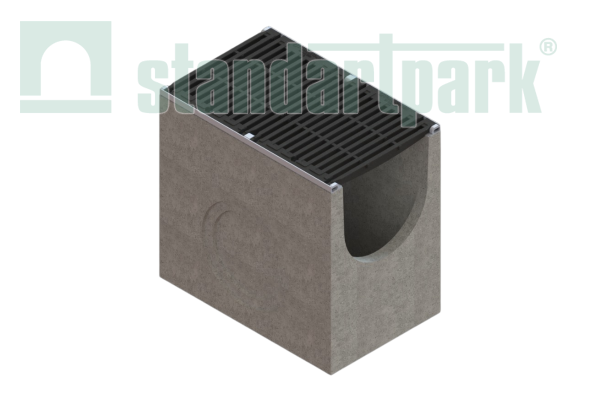 Пескоуловитель BetoMax DN500 бетонный с щелевой решеткой на защелках кл.C250 (комплект) - Стандартпарк, рис. 1