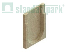 Заглушка торцевая полимербетонная для блока монолитного конечная 67519-5К - Стандартпарк, рис. 1