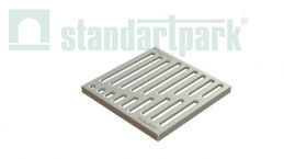 Решетка стальная штампованная Basic оцинкованная к дождеприемнику 300x300 кл. А15 - Стандартпарк1