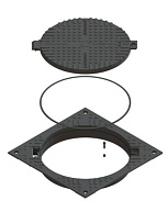 Люк ВЧ тип Т с квадратным корпусом С250