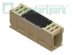 Блок монолитный водоотводный CompoMax полимербетонный ревизионный с решёткой щелевой чугунной ВЧ DN200 h36 кл.Е (комплект) 0759457 - Стандартпарк1