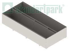 Щелевая насадка Slim Drain ревизионная ТИП 1 T-образная DN200 кл. А15 - Стандартпарк, рис. 2