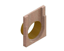 Заглушка торцевая полимербетонная для блока монолитного с вертикальным водоотводом  67519-4-09 - Стандартпарк, рис. 2