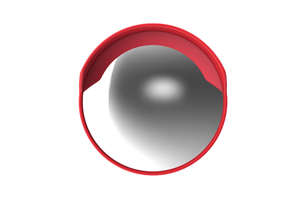 Купить Зеркало дорожное сферическое с козырьком по выгодной цене Зеркало дорожное сферическое с козырьком, рис. 2