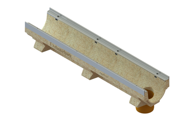 Лоток водоотводный полимербетонный CompoMax Drive DN150 h160, рис. 3