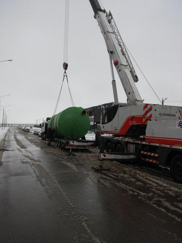 Установка системы очистки стоков от Rainpark на заводе по производству оборудования