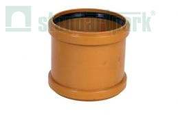 Купить Муфта соединительная канализационная Ду 110 (НАРУЖНЯЯ) по выгодной цене Муфта соединительная канализационная Ду 110 (НАРУЖНЯЯ)1