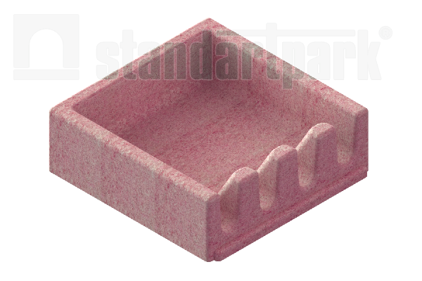 Начальный модуль 150х150 красный - Standartparkчспмчв, рис. 1