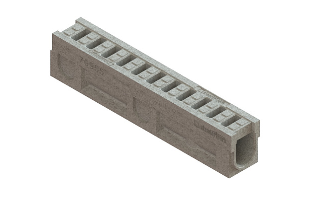 Блок монолитный водоотводный CompoMax DN100 полимербетонный кл. D400 70954, рис. 2