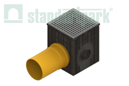 Купить Дождеприемный колодец сборный PolyMax Basic 500х500 с высоким бортом по выгодной цене Дождеприемный колодец сборный PolyMax Basic 500х500 с высоким бортом - Стандартпарк, рис. 3