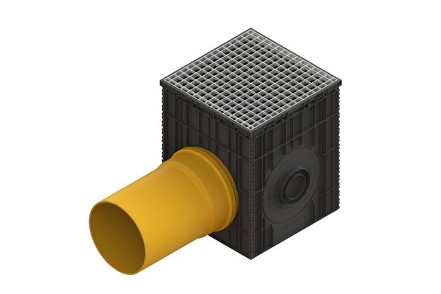 Дождеприемный колодец сборный PolyMax Basic 500х500 с высоким бортом, рис. 3