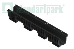 Лоток водоотводный пластиковый PolyMax Basic DN100 h170 высокий борт - Стандартпарк1