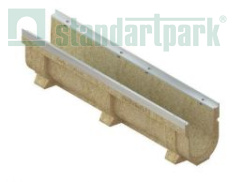 Лоток водоотводный CompoMax Drive полимербетонный усиленный H260 кл.С,D,Е, рис. 1