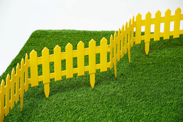 Садовое ограждение «Палисадник» (цвет желтый), рис. 2