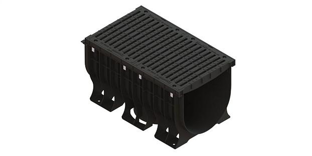 Решетка водоприемная Basic пластиковая, кл. А, рис. 2