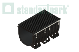 Лоток PolyMax пластиковый с решеткой щелевой чугунной ВЧ кл. Е600 (к-т) 0890005 - Стандартпарк1