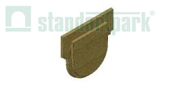 Заглушка торцевая полимербетонная для лотка водоотводного полимербетонного 6721-5D1