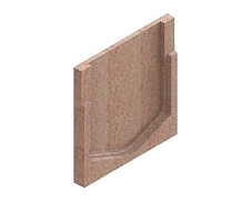 Заглушка торцевая полимербетонная для блока монолитного конечная 67719-4К - Стандартпарк, рис. 2