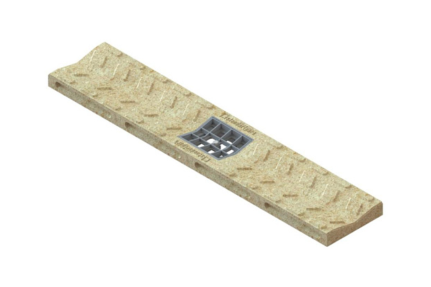 Лоток водоотводный CompoMax Parking серии Basic DN200 с вертикальным выпуском - Standartparkчспмчв, рис. 1