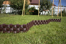 Стандартпарк предлагает Садовое ограждение «Плетёнка» (цвет коричневый), рис. 3