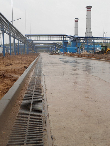Система лотков Стандартпарк для водоотвода с территории компрессорной станции