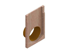 Заглушка торцевая полимербетонная для блока монолитного с водоотводом 67719-09 - Стандартпарк, рис. 2