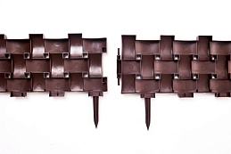 Стандартпарк предлагает Садовое ограждение «Плетёнка» (цвет коричневый), рис. 5