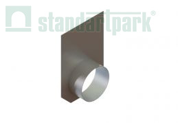 Заглушка стальная торцевая с водоотводом для лотка бетонного BetoMax Plus - Стандартпарк1
