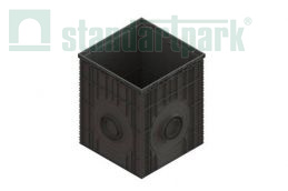 Купить Дождеприемный колодец сборный PolyMax Basic 500х500 с высоким бортом по выгодной цене Дождеприемный колодец сборный PolyMax Basic 500х500 с высоким бортом - Стандартпарк, рис. 1