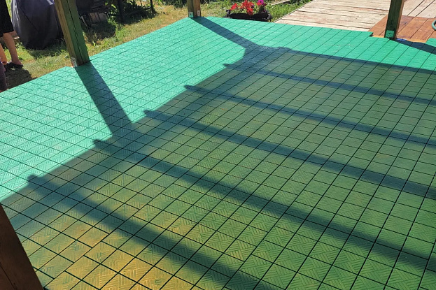 Покрытие модульное садовое "Модуль" (цвет зеленый), рис. 5