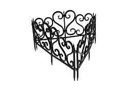 Стандартпарк предлагает Садовое ограждение «Ажурное» (цвет черный), рис. 2