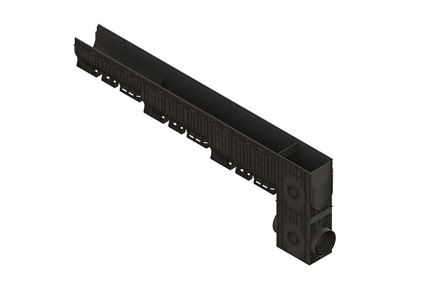 Лоток водоотводный пластиковый PolyMax Basic DN300 h360, рис. 2