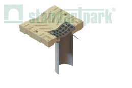 Лотки водоотводные мостового полотна концевые с выпуском и ревизией CompoMax Most H85-135 - Стандартпарк, рис. 2