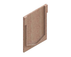 Заглушка торцевая полимербетонная для блока монолитного начальная 67719-5Н - Стандартпарк, рис. 2