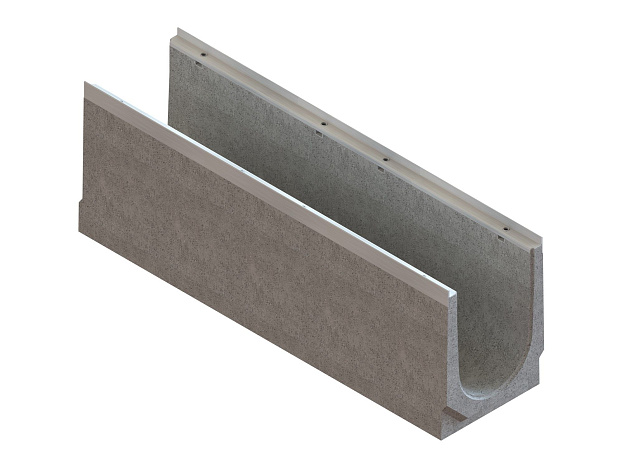 Лотки водоотводные бетонные BetoMax Drive DN200 с внутренним уклоном h200-h360 под решетку кл.D400,E600, рис. 4