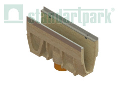 Лоток водоотводный полимербетонный CompoMax Drive DN100 h260 полуметровый 70671.05V, рис. 2