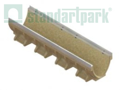 Лоток водоотводный CompoMax Drive полимербетонный V-образный DN200 H210 кл.D,E 75471V1