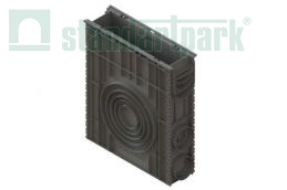 Пескоуловитель сборный PolyMax Basic DN100 h600 с низким бортом - Стандартпарк, рис. 1